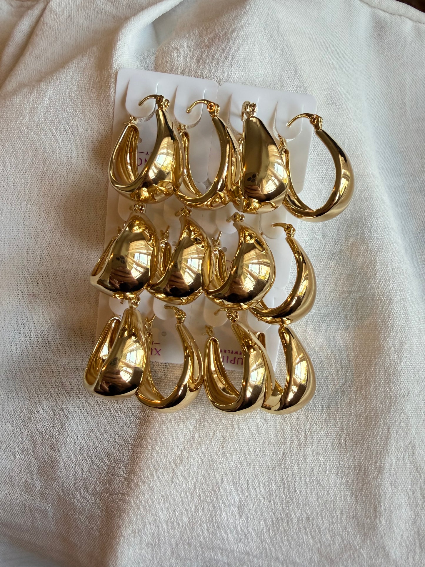 Hoop grueso en Oro Laminado