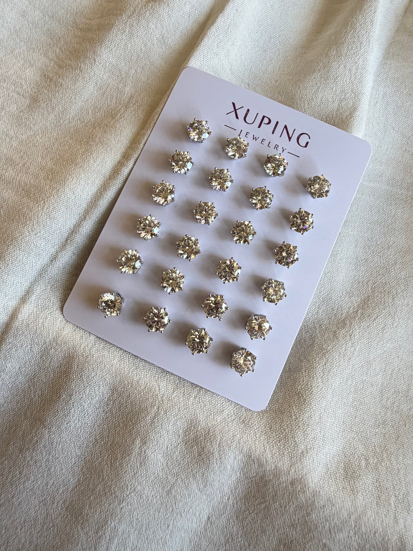 Stud de diamante en Plata