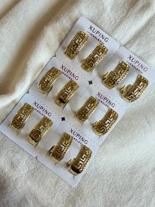 Hoop de fendi en Oro Laminado