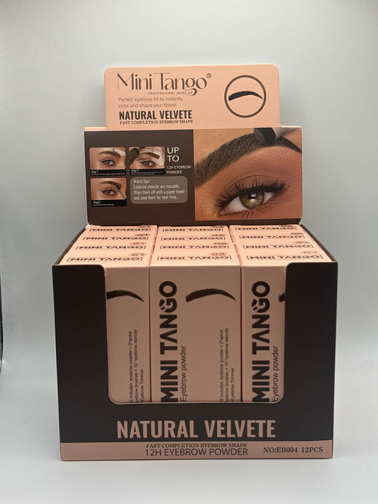 12 pcs Natural Velvet Eyebrow Kit