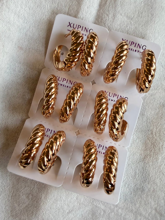 Hoop grande en 18k