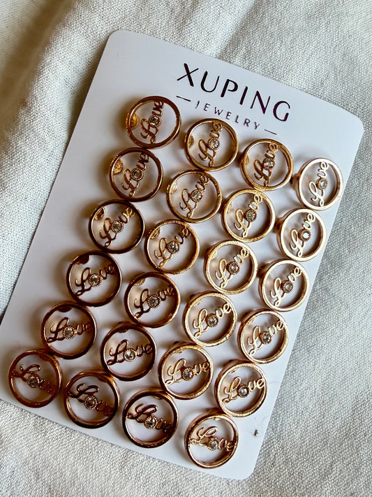 Stud de love en 18k