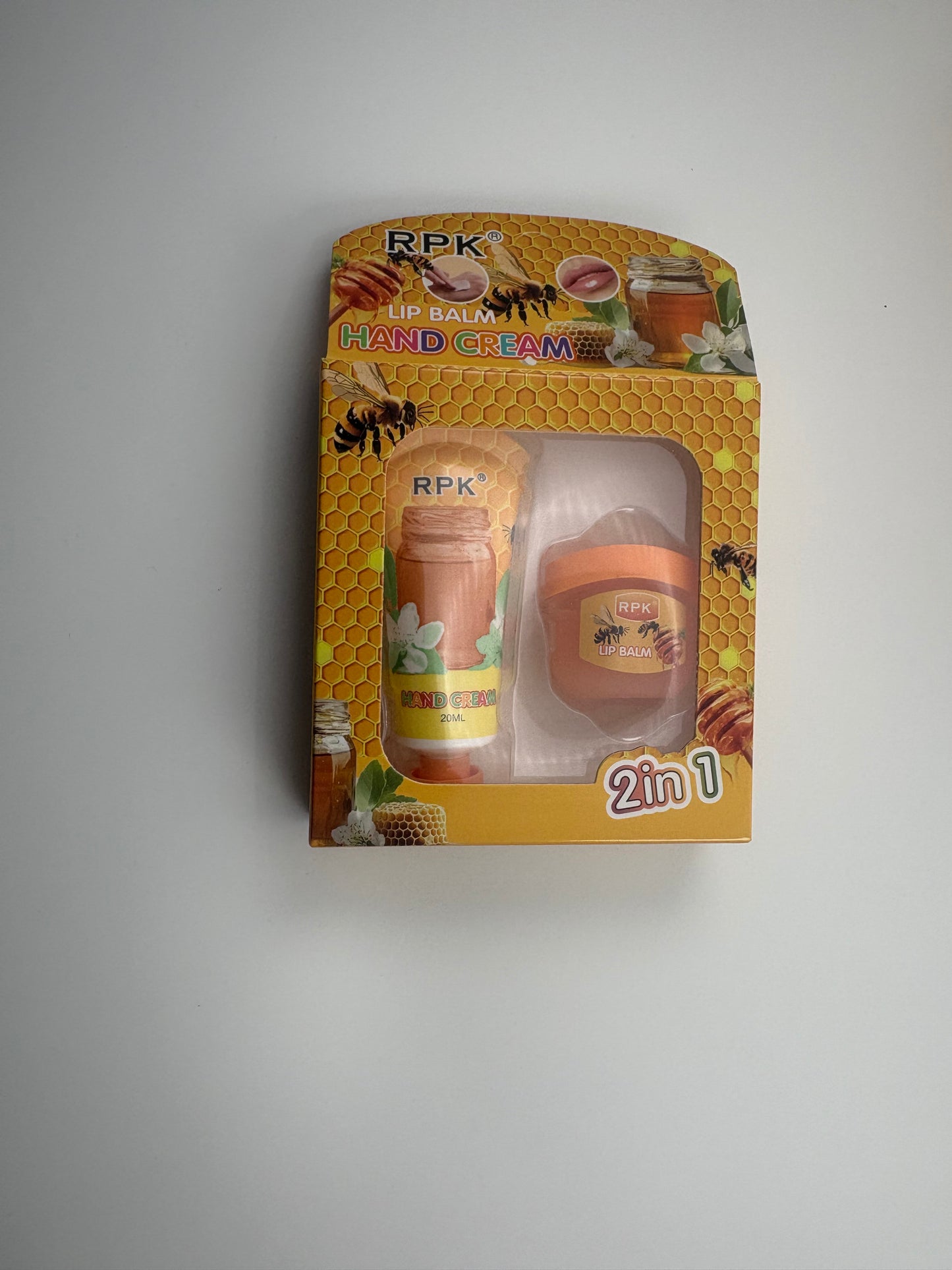 12 pcs Lip Balm & Hand Cream Honey set