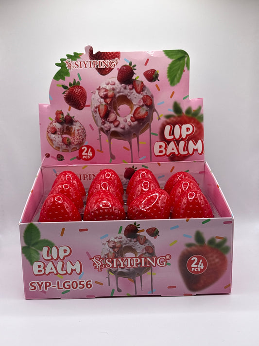 24 pcs Lip Balm Fresa