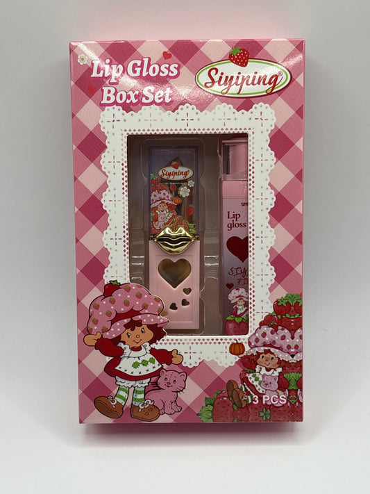 6 pcs Strawberry Shortcake Lip Gloss Set