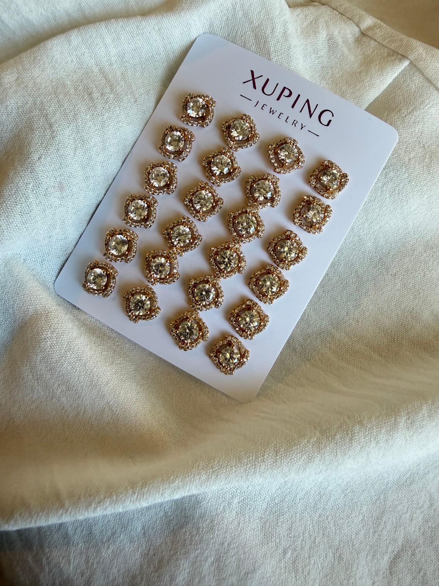 Stud de diamante en 18k