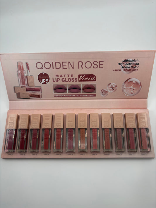 12 pcs Matte Lip Gloss